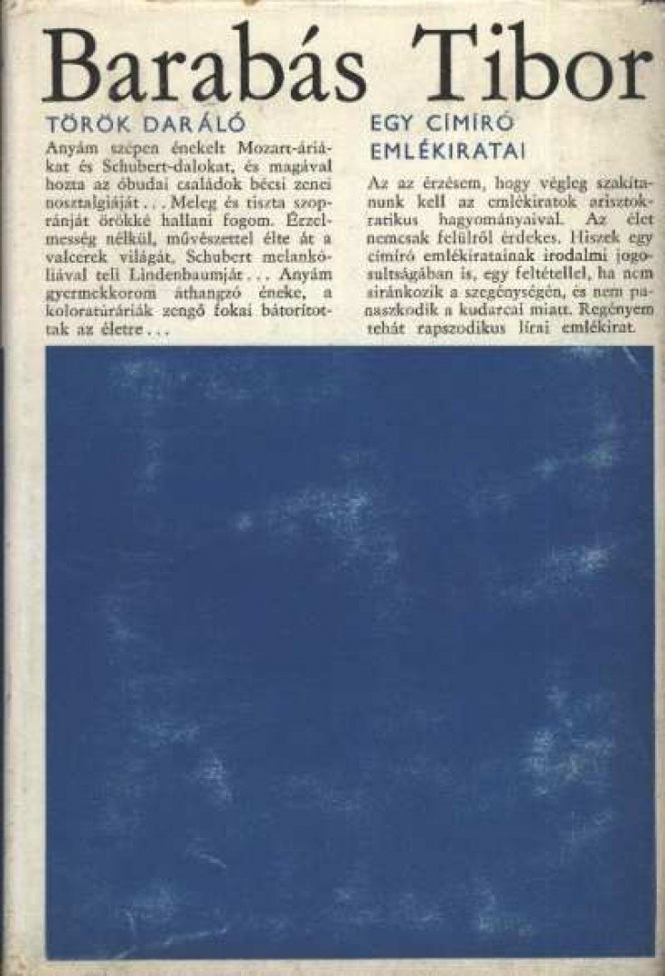 BARABÁS TIBOR - Török daráló / Egy címíró emlékiratai [antikvár]