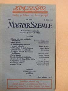 Acsay László - Magyar Szemle 1934. január-április [antikvár]