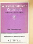 Dieter Eschner - Wissenschaftliche Zeitschrift der Humboldt-Universität zu Berlin 1989. Heft 1 [antikvár]