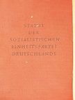 Statut der Sozialistischen Einheitspartei Deutschlands [antikvár]