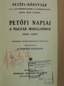 Petőfi napjai a magyar irodalomban [antikvár]