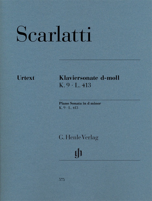 SCARLATTI, D. - KLAVIERSONATE d-MOLL K.9 L.413 URTEXT (B.JOHNSON, D.KRAUS)