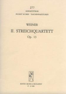 WEINER, LEO - II.STREICHQUARTETT OP.13 (FIS-MOLL) KISPARTITÚRA