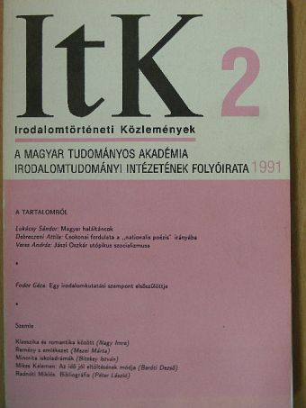 Andor Csaba - Irodalomtörténeti Közlemények 1991/2. [antikvár]