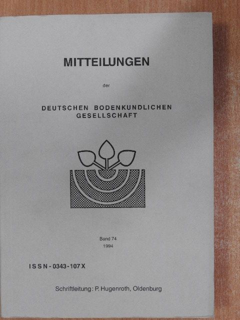 A. von Semmel - Mitteilungen der Deutschen Bodenkundlichen Gesellschaft 74 [antikvár]