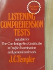 J. C. Templer - Listening Comprehension Tests - Students' Book [antikvár]
