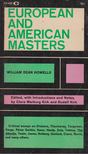 William Dean Howells - European and American Masters [antikvár]