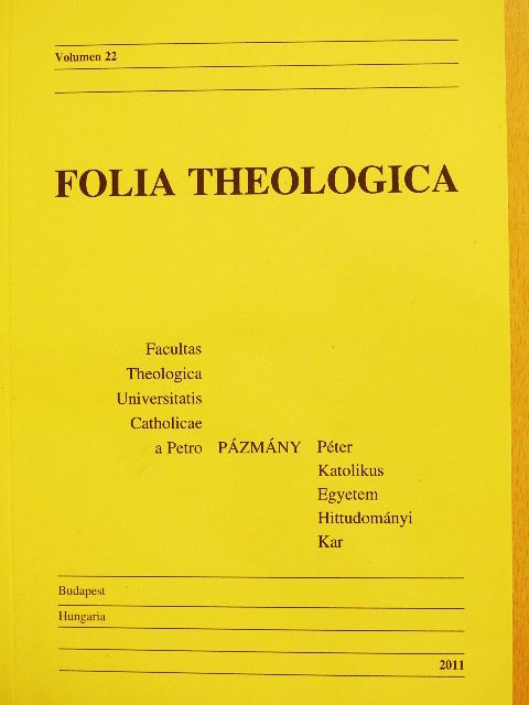 Erdő Péter - Folia Theologica 22. [antikvár]