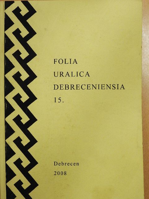 Anja Haaparanta - Folia Uralica Debreceniensia 15. [antikvár]
