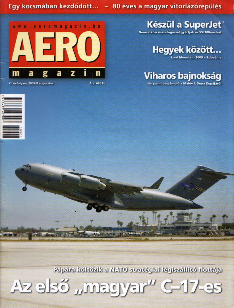 Sajtos Zoltán - Aero Magazin 2009/8 augusztus [antikvár]