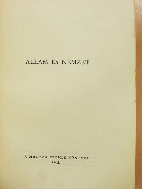 Szekfű Gyula - Állam és nemzet [antikvár]