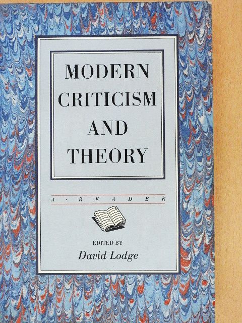 Modern Criticism and Theory [antikvár]