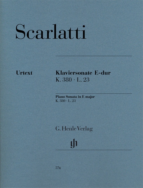 SCARLATTI, D. - KLAVIERSONATE E-DUR K.380 L.23 URTEXT (B.JOHNSSON, D.KRAUS)