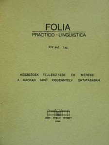 Aradi András - Folia Practico-Linguistica 1984/1. [antikvár]