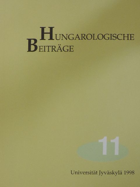 Dümmerth Dezső - Hungarologische Beiträge 11. [antikvár]