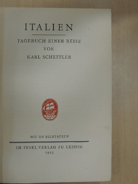 Karl Scheffler - Italien [antikvár]