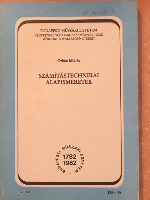 Orbán Miklós - Számítástechnikai alapismeretek [antikvár]