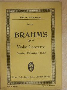 Johannes Brahms - Concerto D major [antikvár]