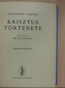 Giovanni Papini - Krisztus története [antikvár]