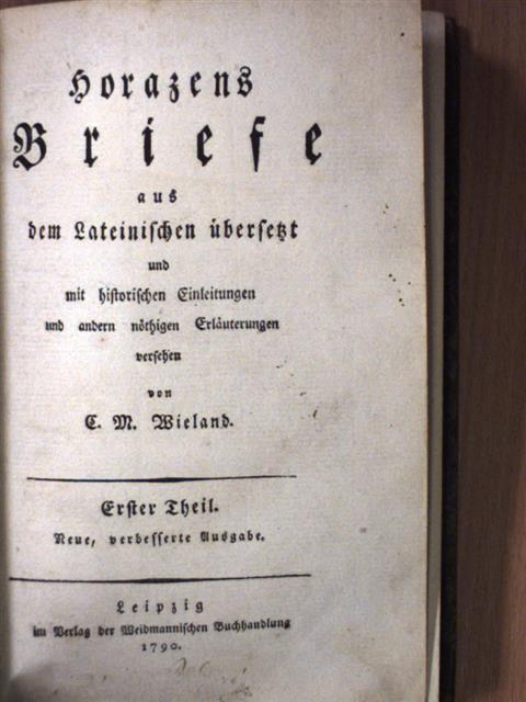 Quintus Horatius Flaccus - Horazens Briefe I-II. (gótbetűs) [antikvár]