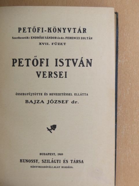 Kacziány Géza - Petőfi István versei/Petőfiről és mestereiről [antikvár]