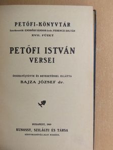 Kacziány Géza - Petőfi István versei/Petőfiről és mestereiről [antikvár]