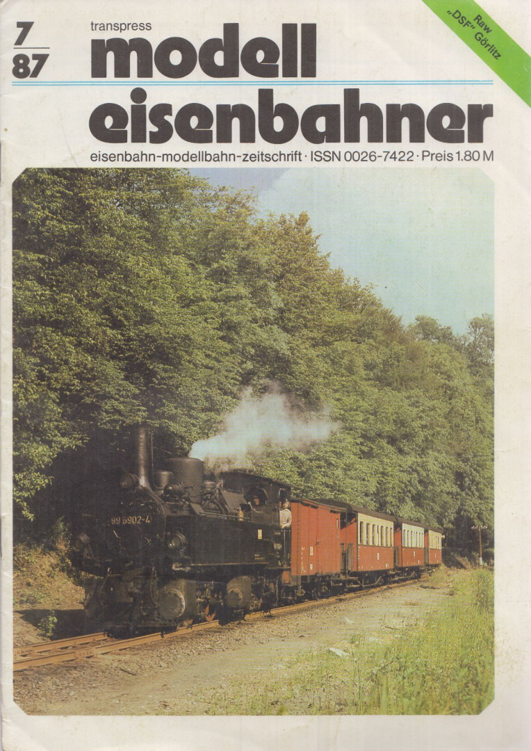 Wolf-Dietger Machel - Modelleisenbahner 1987/7. [antikvár]