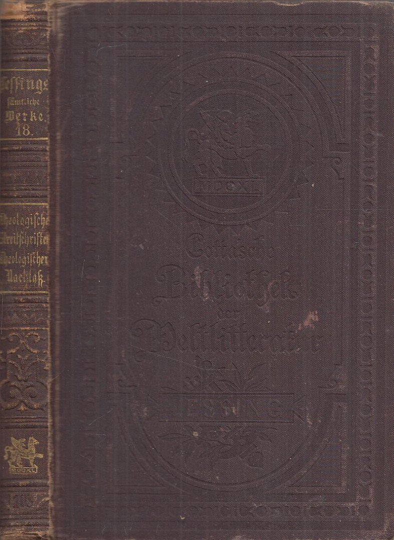 Lessing, Gotthold Ephraim - Lessings sämtliche Werke 18. [antikvár]