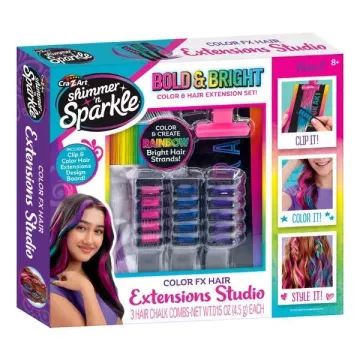 Shimmern Sparkle: Színes Póthaj Készítő Szett