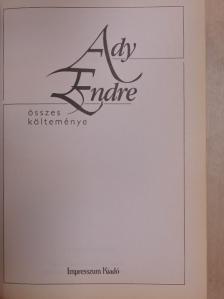 Ady Endre - Ady Endre összes költeménye [antikvár]