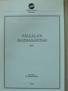 Dr. Domján Erika - Vállalatgazdaságtan [antikvár]