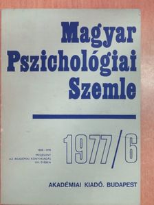 Ajkay Klára - Magyar Pszichológiai Szemle 1977/6. [antikvár]