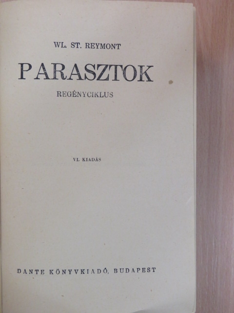 Wl. St. Reymont - Parasztok [antikvár]