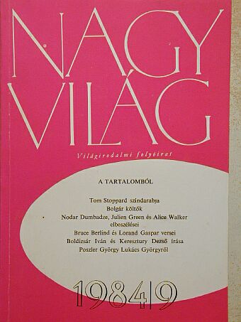Alice Walker - Nagyvilág 1984. szeptember [antikvár]