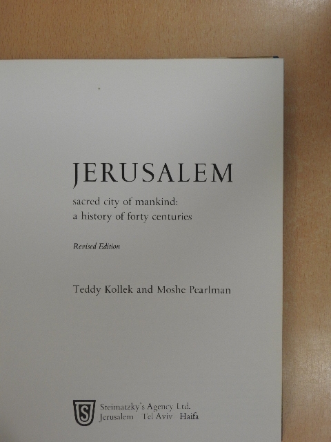 Moshe Pearlman - Jerusalem [antikvár]