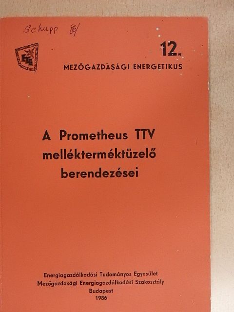 Dobrovitz Anna - A Prometheus TTV mellékterméktüzelő berendezései [antikvár]