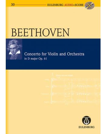 BEETHOVEN - CONCERTO FOR VIOLIN AND ORCHESTRA IN D MAJOR OP.61, POCKET SCORE + CD