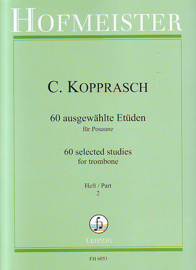 KOPPRASCH - 60 AUSGEWAEHLTE ETÜDEN FÜR POSAUNE HEFT 2 (SEYFFARTH)