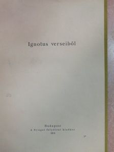 Ignotus - Ignotus verseiből [antikvár]
