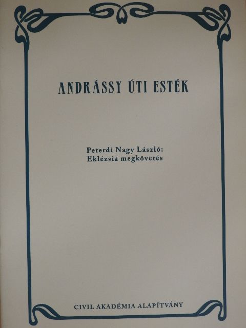 Peterdi Nagy László - Eklézsia megkövetés [antikvár]
