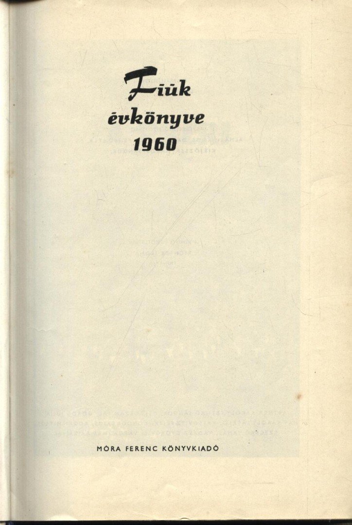 LÉNÁRT GYÖRGY - Fiúk évkönyve 1960 [antikvár]