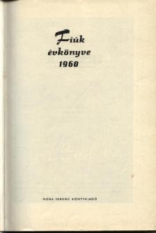 LÉNÁRT GYÖRGY - Fiúk évkönyve 1960 [antikvár]