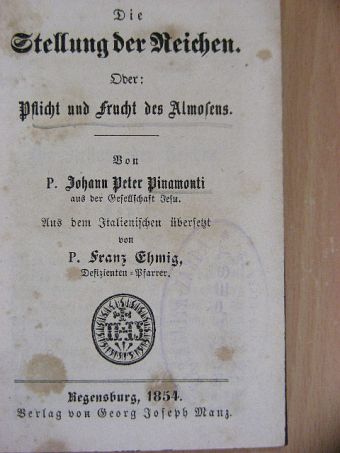 Johann Peter Pinamonti - Sämmtliche ascetische Schriften IV. (gótbetűs) [antikvár]