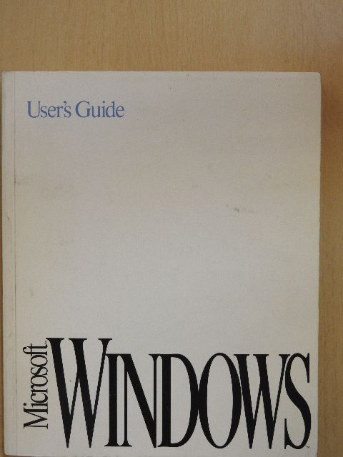 Microsoft Windows Version 3.1 User's Guide [antikvár]