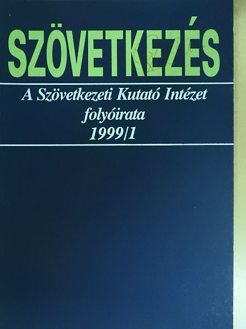 Bartus Pál - Szövetkezés 1999/1 [antikvár]