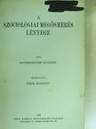 Ratzenhofer Gusztáv - A szociológiai megösmerés lényege [antikvár]