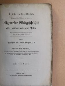 Millot - Allgemeine Weltgeschichte V. (gótbetűs) [antikvár]