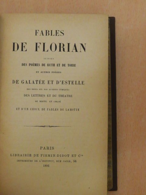 D'Estelle - Fables de Florian [antikvár]