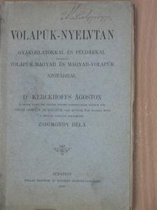 Dr. Kerckhoffs Ágoston - Volapük-nyelvtan [antikvár]