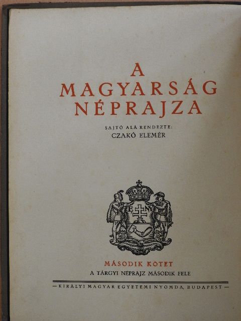 Győrffy István - A magyarság néprajza II. [antikvár]